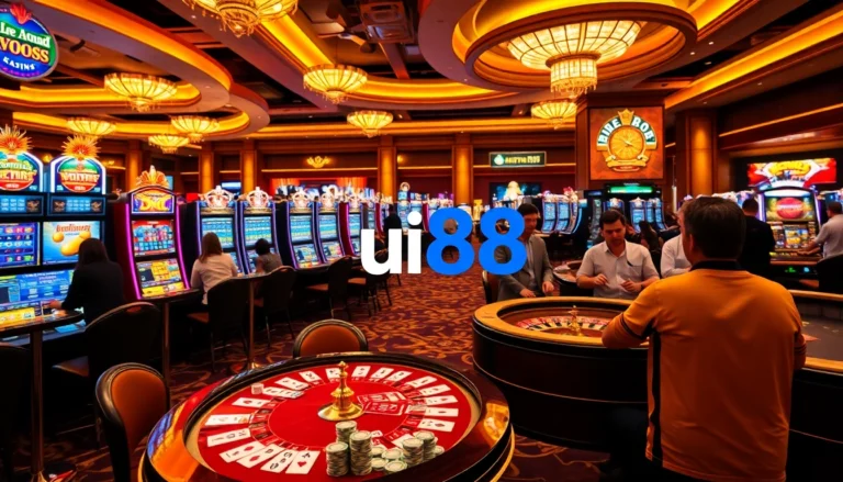 Experience the thrill of winning at uu88's vibrant casino tables packed with excitement and action.